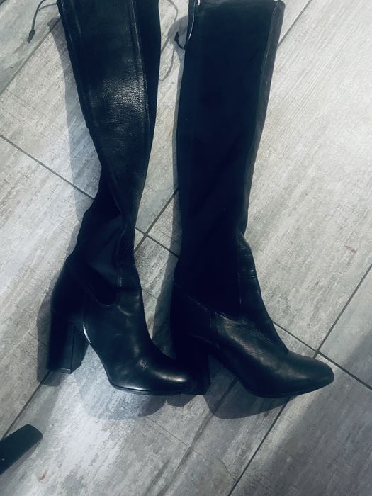 Cizme chic piele  deasupra genunchiului