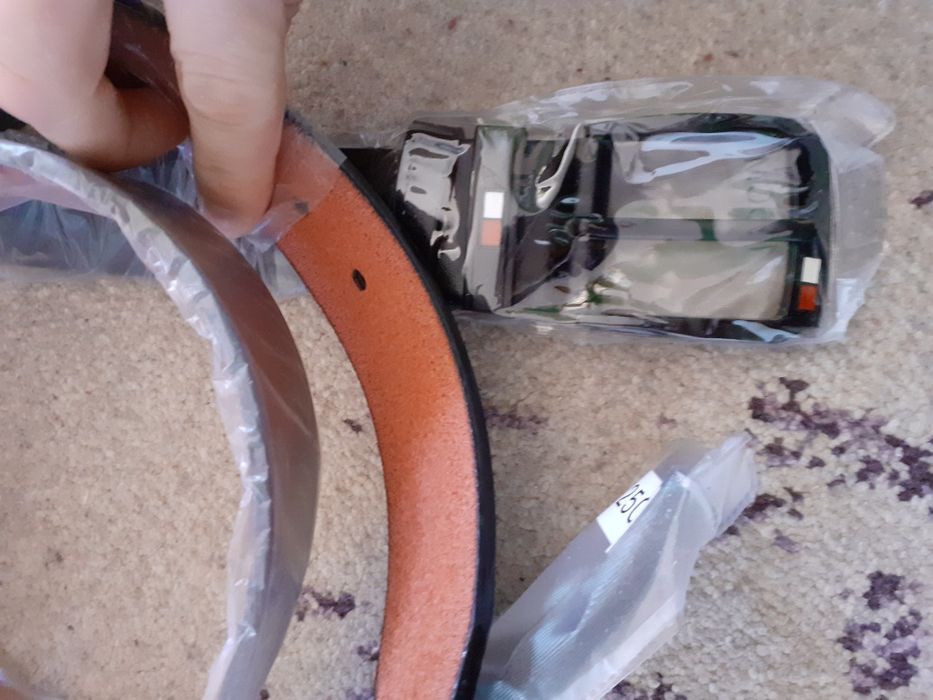 Curea neagra maro negru 125 120 115 cm Tommy Hilfiger piele naturala