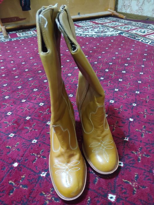 Сапоги кожаные новые