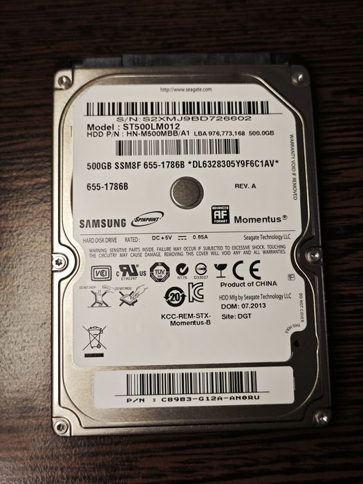 Hard disk-uri 2.5" — 500GB și 250GB, stare perfectă, fără bad-uri, săn