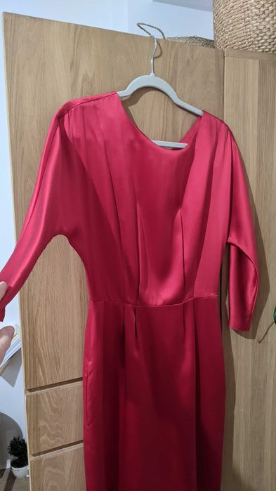 [Pret redus] Rochie satin matase naturala 100% Strenesse, 34 (XS-S)