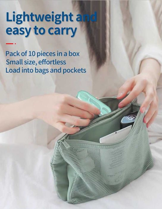 Ata dentara cu scobitoare 10 buc si Cutie de transport