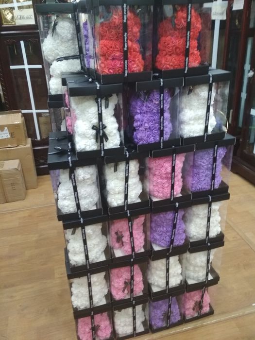 Мишка из роз оргинал