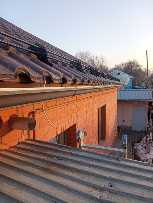 Водостоки, снегозадержатели