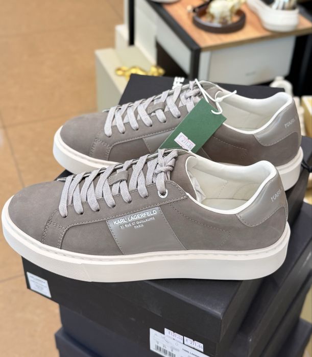 Мъжки маратонки KARL LAGERFELD – Оригинал – №41 – Сиви – 139€