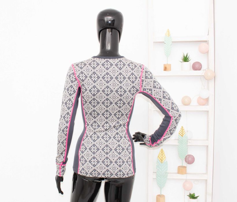 Kari Traa дамска мерино блуза сива термо бельо от мериносна вълна S