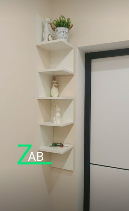 Подвесная угловая полка по низкой цене от производителя.