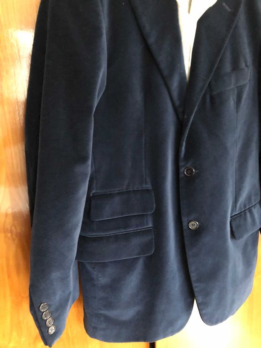 Мъжко кадифено сако с подарък елегантна риза