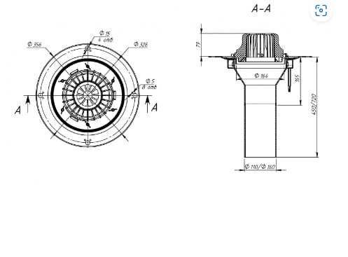 Воронка с обогревом для кровли на 100 трубу (Россия)