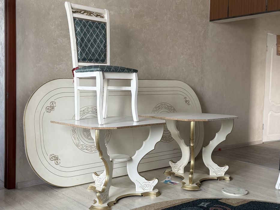 12 стульями вместно стол для кухни