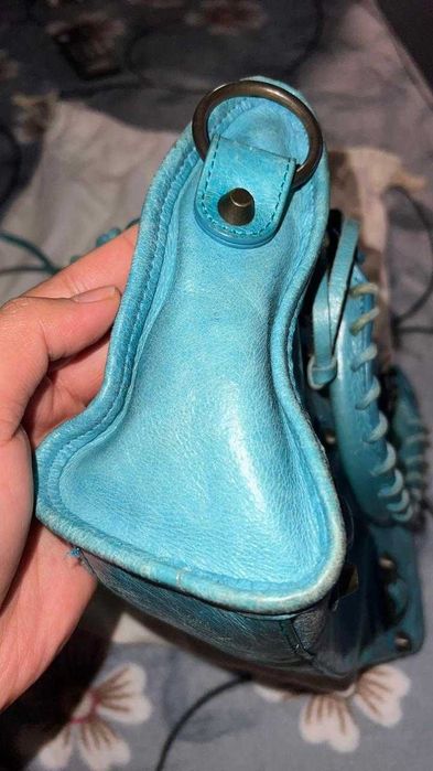 Mini City handbag Turquoise