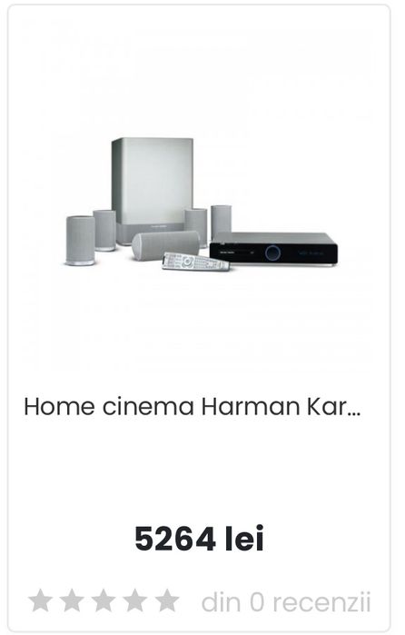 Sistem audio Harman Kardon HS 500 + Subwoofer activ HK TS11 – 5.1