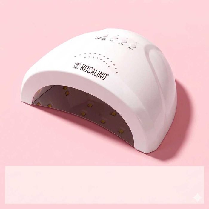 Lampa UV unghii ROSALIND, cu 2x base coat, pila si ulei de cuticule