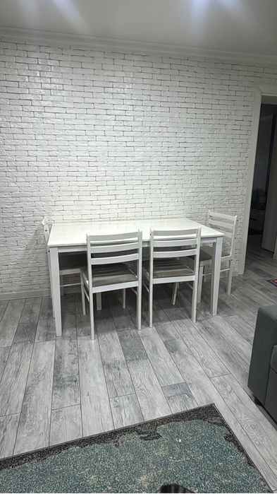 Стол обеденный 140*80 со стульями