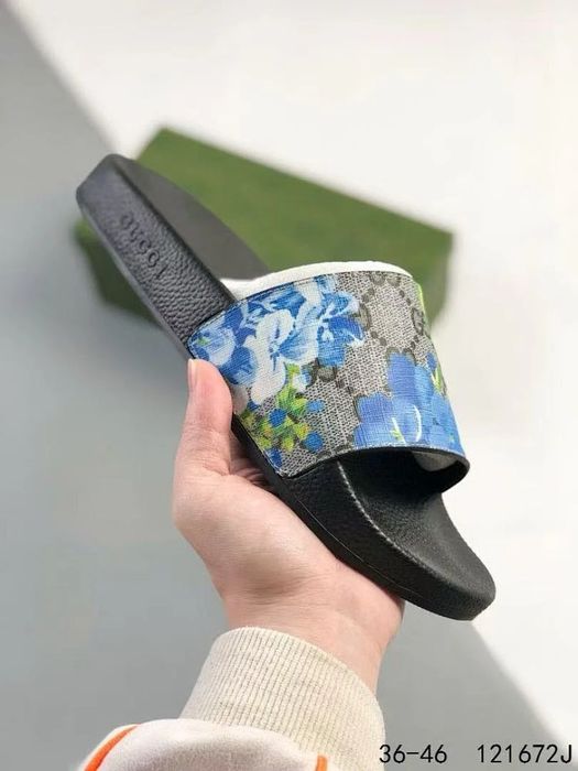 GG Print Slide Sandal - Stars Navy 2