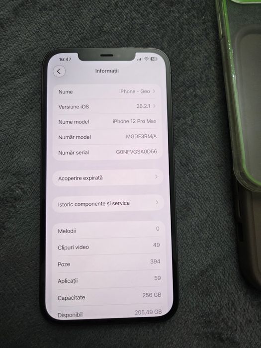 Vand/schimb iphone 12 pro max, 256gb