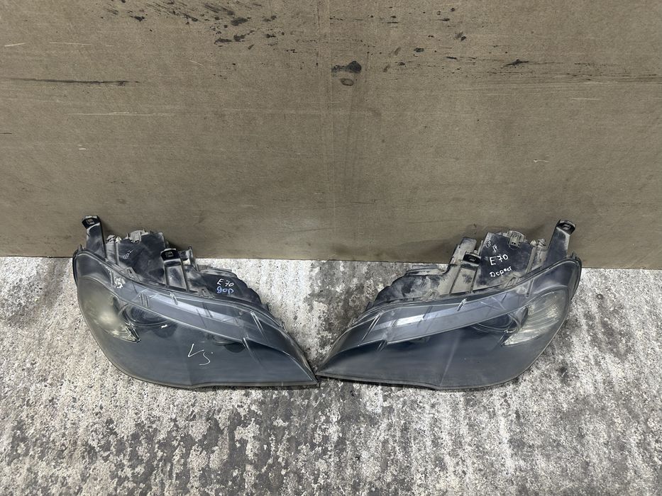 Передние фары bmw x5 e70 dorest