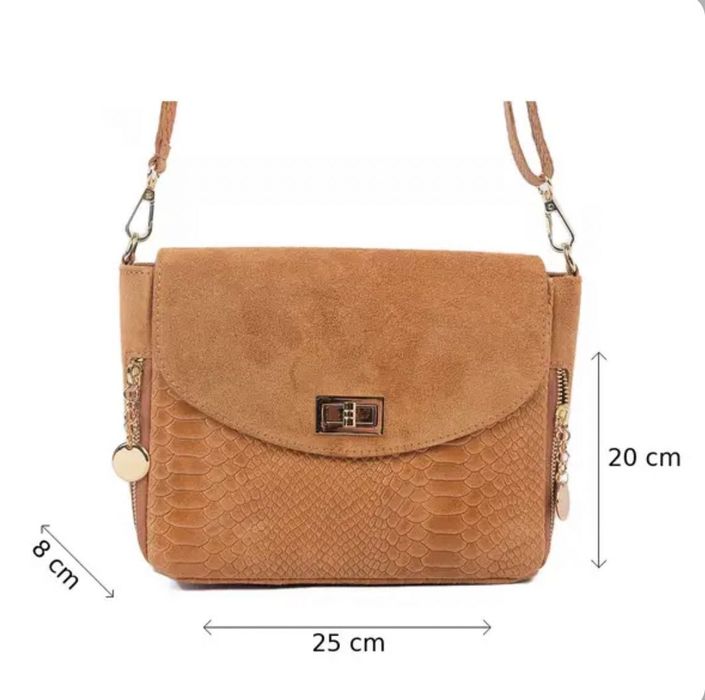 Дамска кожена чанта Vera