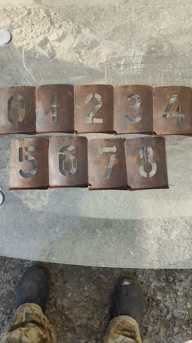 Цифры полукруглые