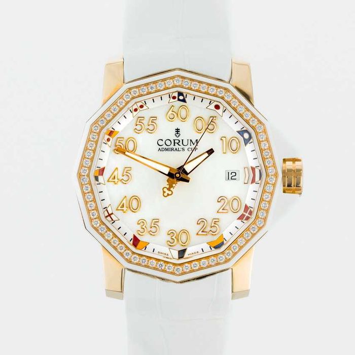 Corum Lady Admiral’s Cup Competition 40mm Diamonds 18K Rose Gold