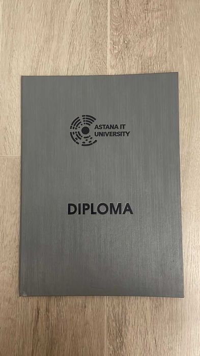 книга диплом Astana IT  University diplom