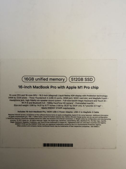 Продам Macbook M1 Pro