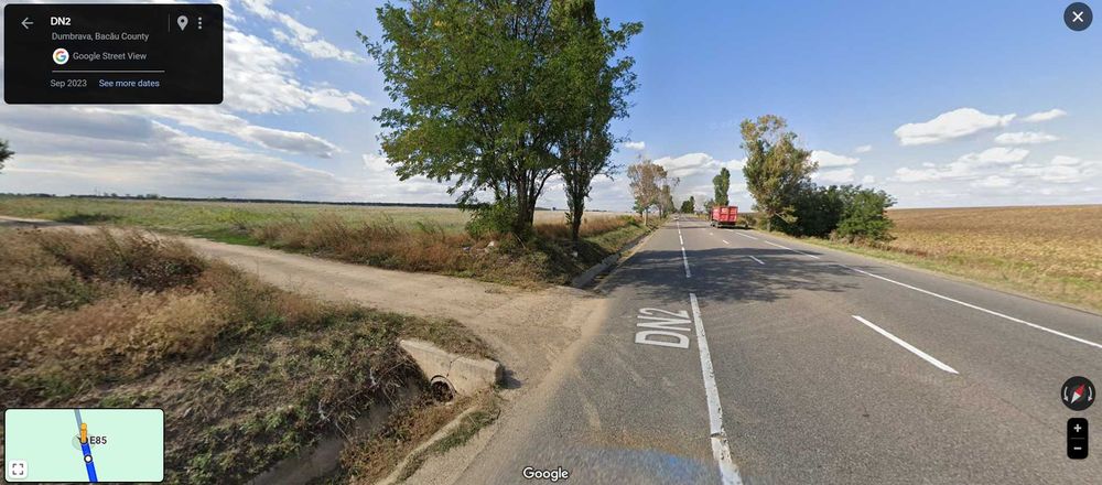 Teren extravilan 88.880 MP la E85!