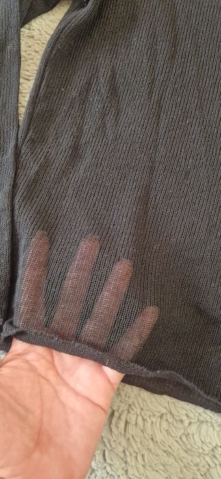 Top transparent, scurt in talie,  Zara, marimea S pe eticheta