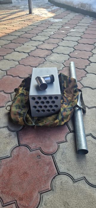 Зимняя печка для рыбалки