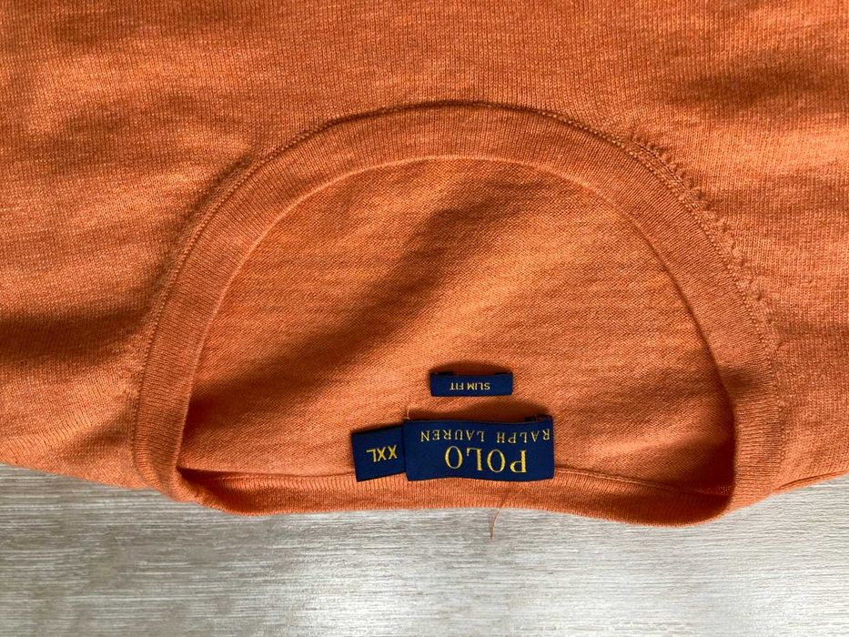 POLO By Ralph Lauren cotton cashmere мъжки пуловер памук и коприна XXL