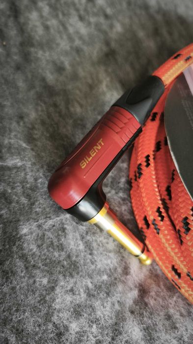 Cablu chitara Jack 6.3mm Cordial Blacklight Edition 3 PR Orange SILENT