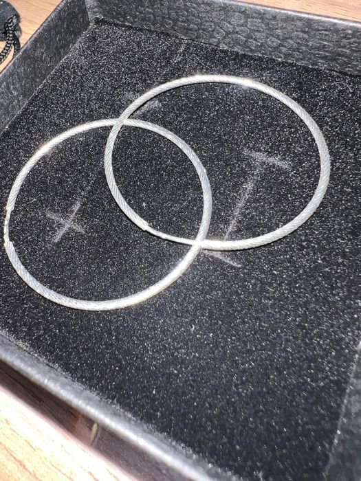 Серьги кольца Конго с алмазными гранями Sokolov