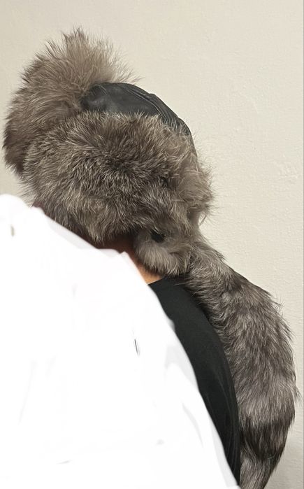 Шапка чернобурка с хвостом