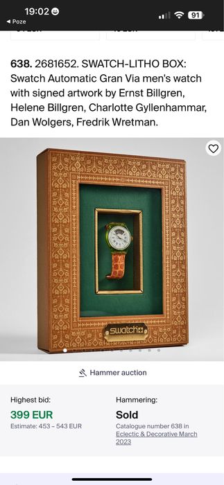 Ceas Vintage Swatch Automatic Gran Via SAG100