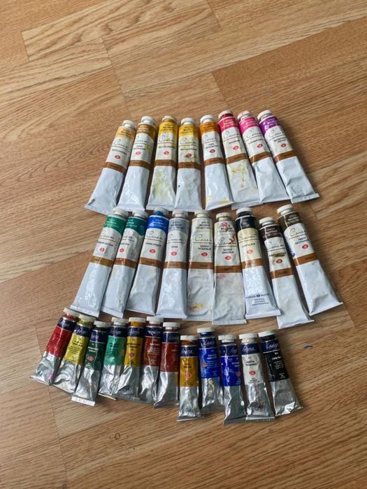 Масляные краски в тюбиках