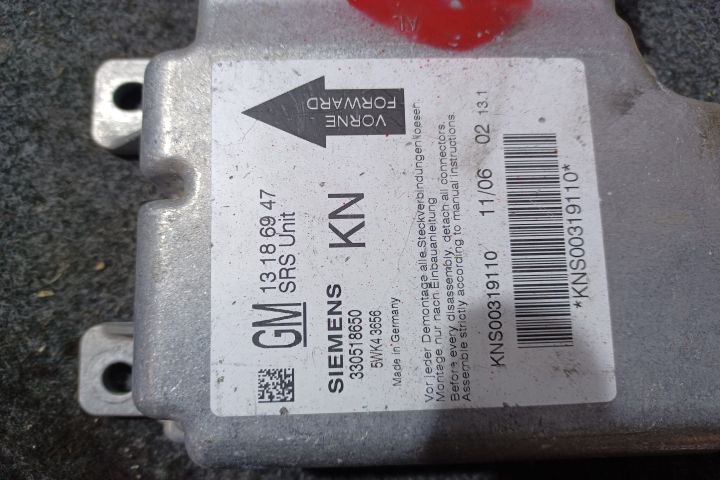 Calculator airbag 13186947 330518650 Opel Vectra C
