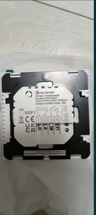 Termostat Ketotek 16A încălzire electrică pardoseala