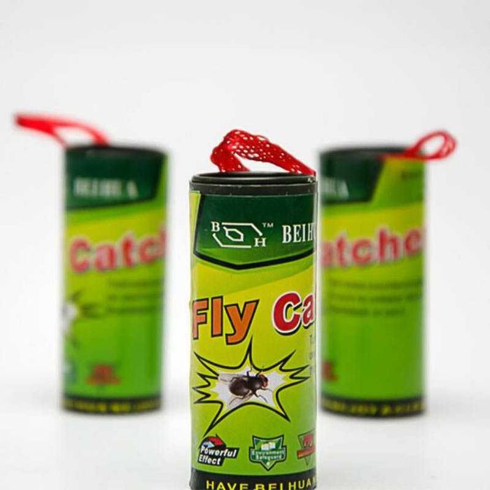 Лепяща ролка против мухи с лента, 10 броя в комплект