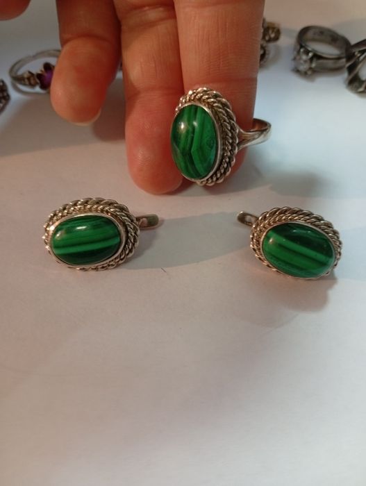 Набор серебро женский