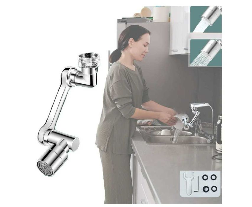 Универсален удължител за кран.    Удължаваща дюза за вода 22/24 мм