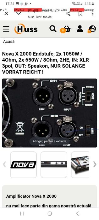 Vand sau schimb an domeniul audio profesionale la preț 350€ bucata