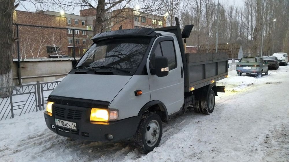 Вывоз мусора на газель самосвал