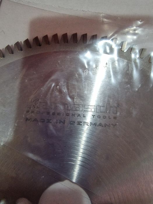 Pânză circular industrială Karnasch 216mm (Aluminiu/MDF) + Pânză Bosch Wood, NOI