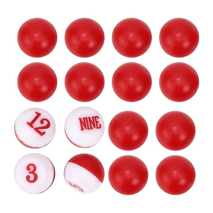 Sticla agitatoare pentru biliard cu 16 bile numerotate, cutie pentru z