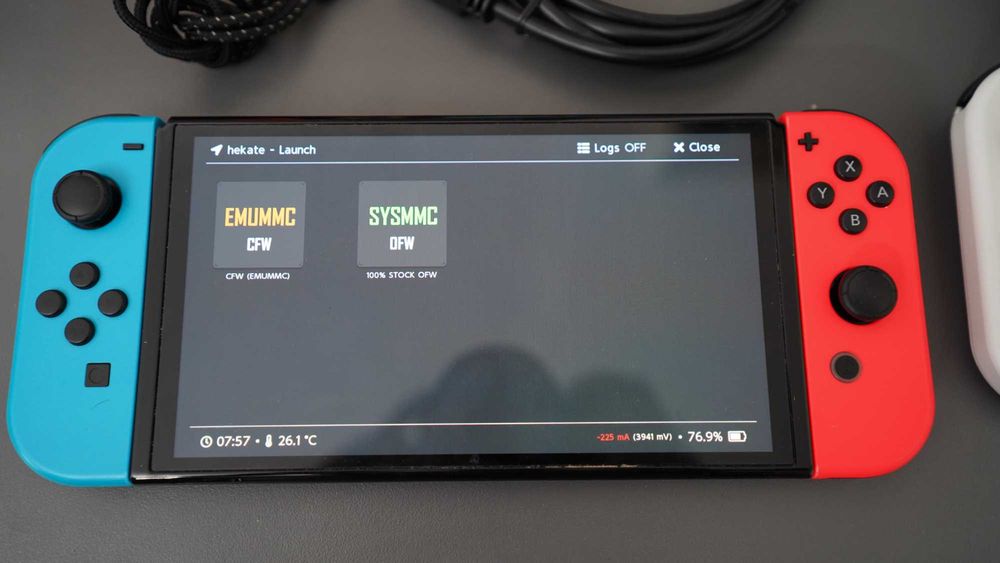 Nintendo Switch OLED - 128 GB, с emuNAND, Android, Hekate и Atmosphere
