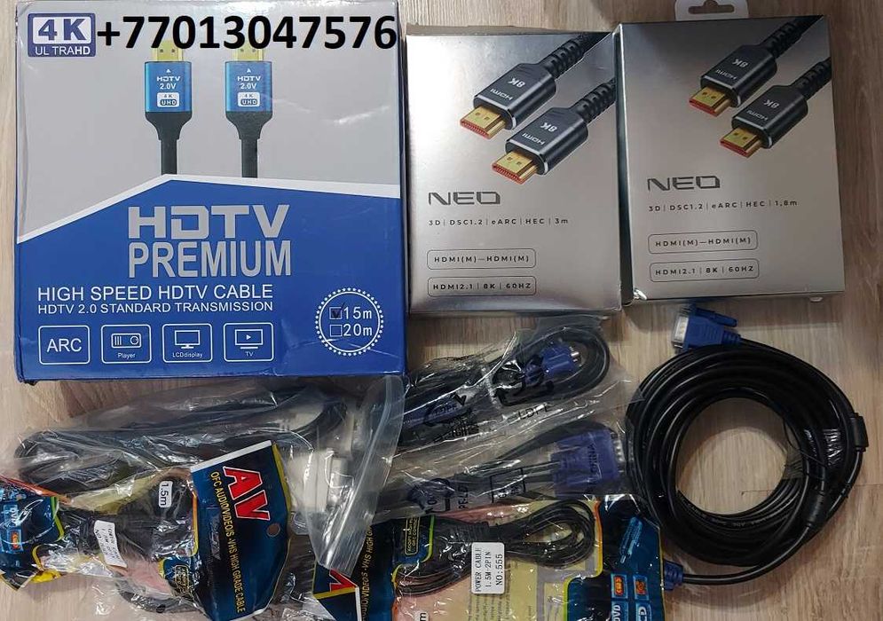 Продам кабели питания,переходники,термопасту,aux.lan.vga.hdmi
