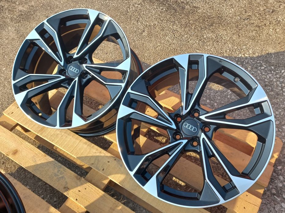 19 Audi RS25 8.5j et35 A4 A5 A6 A7 A8 Q3 Q5 Q7 Black Polish Чисто Нови