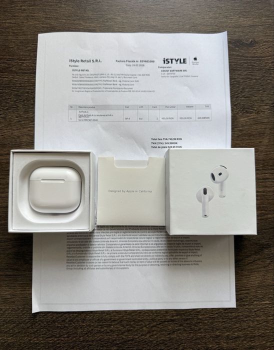 Airpods 4 cu modul anc