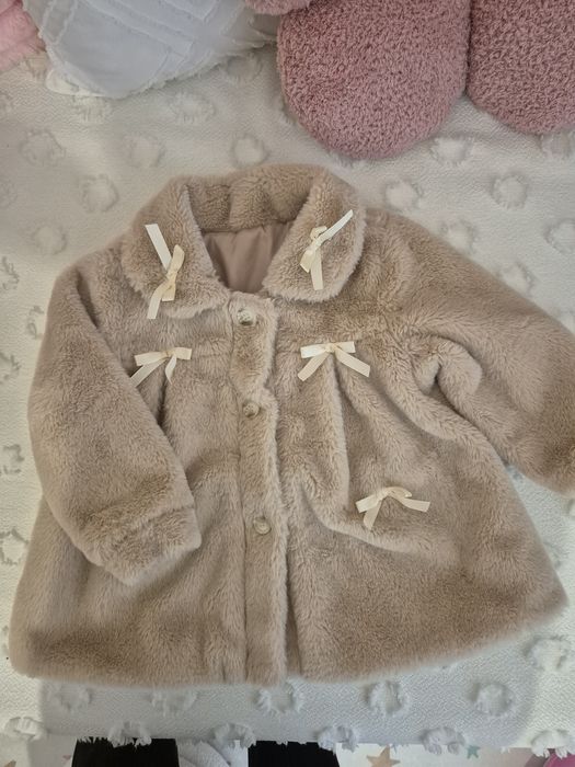 Пухкаво палто за момиче