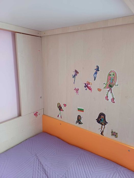 Двуетажно легло за детска стая с гардероб и ракла! КОЛЕДНА ПРОМОЦИЯ!